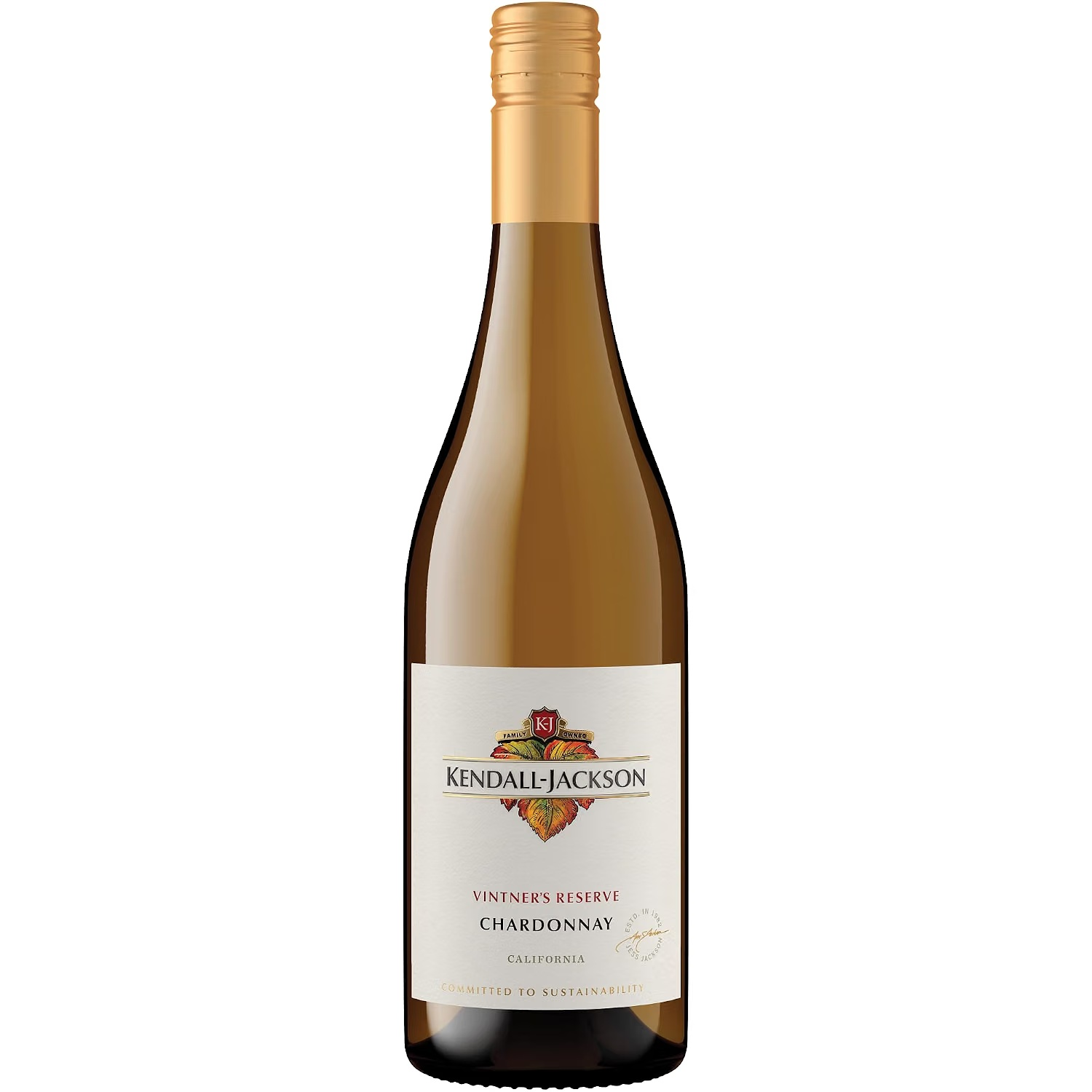 Bottle of Kendall-Jackson Vintner's Reserve Chardonnay