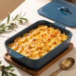 AI image 1 for FE Fun Elements Ceramic Casserole Dish with Lid