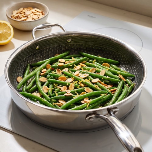 AI image 1 for HexClad 5.5 Qt Hybrid Nonstick Deep Sauté Pan
