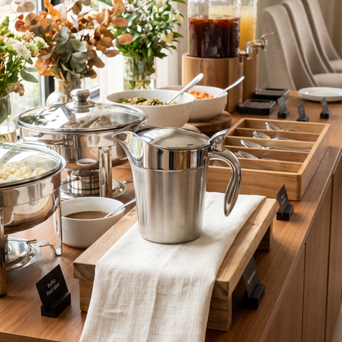 AI image 1 for Stainless-Steel Double Insulated Gravy Boat