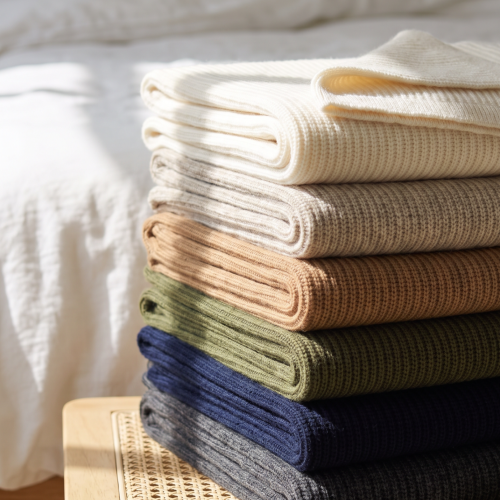 AI image 1 for YOUR MOON Merino Wool Blanket