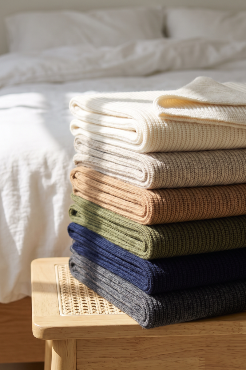 AI image 1 for YOUR MOON Merino Wool Blanket
