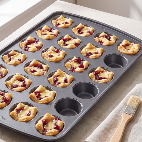 AI image 3 for Wilton Gold Non-Stick 24-Cup Mini Muffin Pan